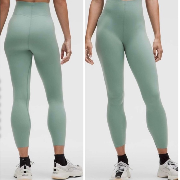 lululemon athletica Pants - Lululemon Athletica Glow Up Crater Blue High-Waisted Leggings Seamless Fit